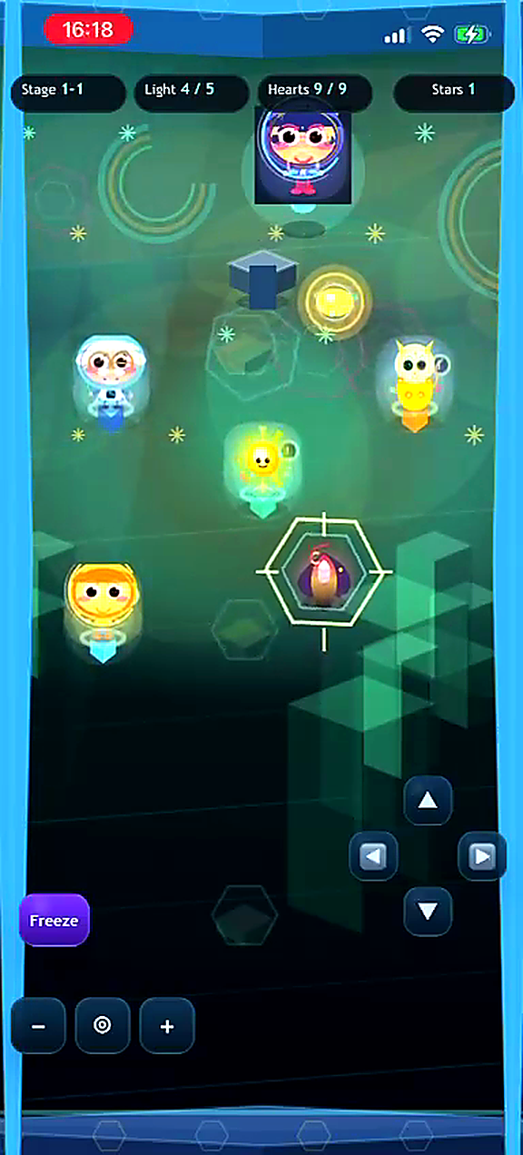 English gameplay screen